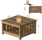 FABATO Lift Top Coffee Table, 31.5" Farmhouse Coffee Tables - Image 5