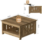 FABATO Lift Top Coffee Table, 31.5" Farmhouse Coffee Tables - Image 2
