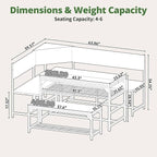 Concho Kitchen Breakfast Nook Table Set - Image 2