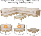 Grand patio 8-Piece Wicker Patio Furniture Set - Image 4