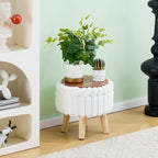 Wimarsbon Storage Ottoman, Modern Round Footrest - Image 2