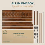 Bme Georgina Signature Dark Choco Bed Frame, King Bed Frame and Headboard - Image 7