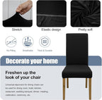 BIETYONE Stretch Dining Chair Covers Set of 2, Soft Removable Washable Kitchen - Image 3