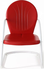 Crosley Furniture Griffith Outdoor Chair, Retro Metal Patio Chairs - Image 4