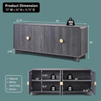 IFGET 70" Modern TV Stand for TVs Up to 80 inches, TV Console - Image 2
