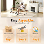 VINGLI 28" Wide Plush Upholstery Sling Modern Accent Chairs Set of 2, Cute - Image 9