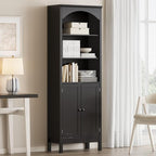 Bookshelf with Doors, Floor Standing Display Storage Cabinet by JMHDYG