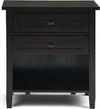 SIMPLIHOME Warm Shaker Bedside Table - Image 5