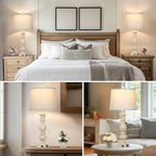 Cinkeda 28" Farmhouse Table Lamps Set of 2 - Image 5