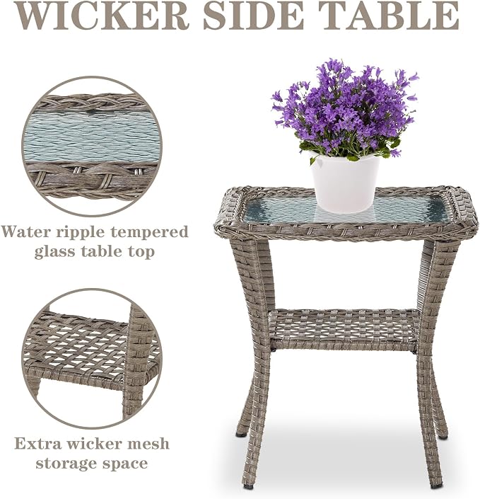 Belord 6 Pieces Wicker Patio Furniture Set - Image 9