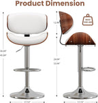YaFiti Bar Stools Modern Swivel Bar Chairs, Barstools Counter Height - Image 2
