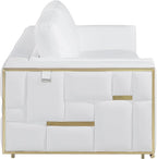 Blackjack Furniture Catania Modern Top Grain Italian Leather Sofa Set - Image 3