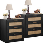 LEYAOYAO Rattan Night Stand Set of 2 by LEYAOYAO-Findtheshiningpointofyourideallife%EF%BC%81