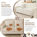 Couch Cover for Dogs, Boho Sofa Covers for 3 Cushion Couch, Chenille Sofa - Image 2
