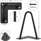SMARTSTANDARD 6 Inch Heavy Duty Hairpin Furniture Legs, Metal Home DIY Projects - Image 2