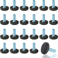 WAFJAMF 24 PCS M6 Thread Adjustable Furniture Levelers Screw in Threaded by WAFJAMF