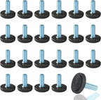 WAFJAMF 24 PCS M8 Thread Adjustable Furniture Levelers Screw in Threaded by WAFJAMF