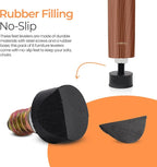 M8 Rubber Adjustable Furniture Leveler，8 Pack Leveling Feet Screws in Threaded - Image 4