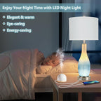 BesLowe 26in Tall Glass Table Lamps Set of 2 - Image 3