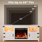 YESHOMY LED Fireplace TV Stand - Image 7