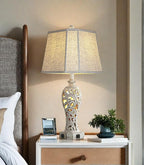 25'' Farmhouse Table Lamp for Living Room Bedroom, 2 USB Ports Vintage Rustic - Image 9