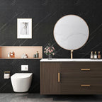 FunStick 24"x200" Matte Black Marble Contact Paper - Image 6