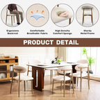 UVV Dining Chairs Set of 4, Metal Kitchen Chairs - Image 7