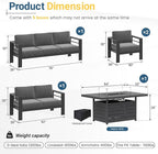 Solaste Aluminum Patio Furniture Set - Image 7