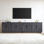 Fatmok Buffet Cabinet with Storage, Wood Media TV Console Table Credenza - Image 7