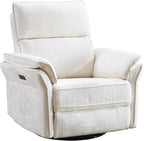 Power Swivel Rocker Recliner, Glider Recliner Nursery Chair - Image 9