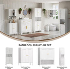 YAUWOH 2-Door Metal Storage Cabinet, Tall Slim Pantry Organizer - Image 8