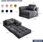 MAXYOYO Folding Sofa Bed, L-Shaped Convertible Sofa Bed - Image 2