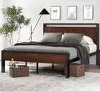SHA CERLIN 14 Inch Queen Size Metal Platform Bed Frame by SHACERLIN
