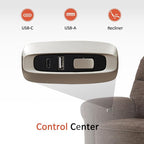 MCombo 64.6" Wall Hugger Power Loveseat Recliner Sofa - Image 7