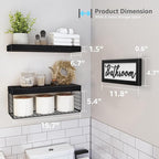 QEEIG ‎Bathroom Shelves Over Toilet - Image 3