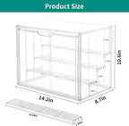 Attelite Acrylic Display Case, Upgrade 4 Tiers Clear Display Case - Image 2