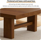 Japanese Solid Wood Low Coffee Table, Extra Thick Tatami Tables - Image 3