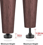 Anwenk Furniture Levelers Heavy Duty Furniture Leveling Feet Adjustable Leg - Image 4