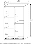 Furinno Luder 5-Cube No Tool Assembly Open Shelf, French Oak - Image 3