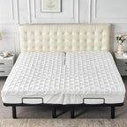 Quilted 28-30" Split Top California King Mattress Protector Pad - Image 7