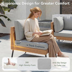 Aoxun 8 Piece Patio Furniture Set, 8 Seats Outdoor Sectional Sofas - Image 3