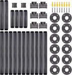 42'' x 28'' Industrial Pipe Table Legs Set, Iron-Cast Finish Piping - Image 4
