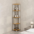 Furinno Turn-N-Tube Storage Shelves, 5-Tier Book Shelf, Corner Shelf, Toolless by Furinno-FitsYourSpaceFitsYourBudget