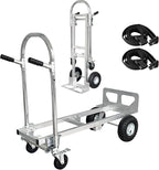 Silver Convertible Hand Truck Dolly Cart by NEBICALS