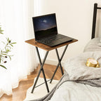 HOOBRO Folding TV Tray Tables, Industrial Snack Tables - Image 4