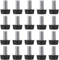 M8 Thread Adjustable Furniture Levelers Screw in Threaded 20 Pcs, Galvanized by EZALOR