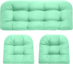DANGHOOGY Wicker Chair Cushions, Waterproof Outdoor Loveseat Cushions by DANGHOOGYFurnitureCushions