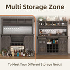 4ever2buy Farmhouse Coffee Bar Cabinet - Image 6