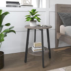 sthmec Side Table, Small Round End Table - Image 2