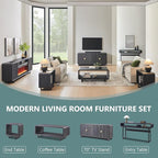 IFGET 48" Modern Coffee Table, 2-Tier Minimalist Center Table - Image 6